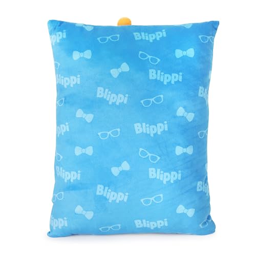Image of Jay Franco Snuggle Pillow - 15 Inch Kids Ultra-Soft Stuffed Plushie & Cozy Throw Pillow, Official Licensed Character Cushion, Blue - Blippi