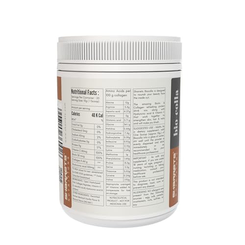 Sharrets Biocolla - 200g x 2, Fish Collagen Powder with Hyaluronic Acid, Vitamin C & Biotin - Beauty Supplement, Vanilla Flavored - Image 3