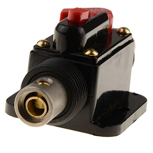 RKURCK 50 Amp Circuit Breaker Manual Reset Waterproof Inline Fuse Inverter for Car Marine Trolling Motors Boat ATV Audio Solar Inverter System Protection 12V-24V DC 50 Amp - Thumbnail 5