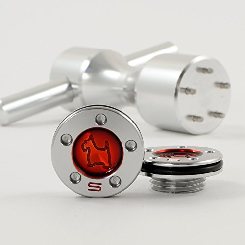 19th Hole Custom Shop 2 of 5g Red Weights Wrench for Scotty Cameron Fastback, Squareback and Roundback Putters, Scottie Dog (Silver)