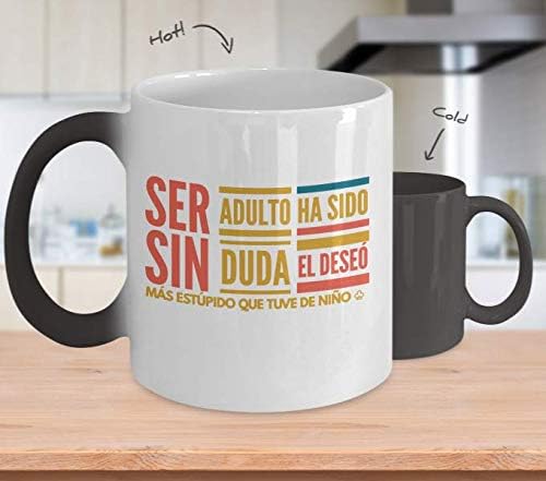 Taza de Cafe Adulto Vaso, taza de café divertidas, tazas personalizadas, coffee mug inspiradoras, taza con mensajes positivos.