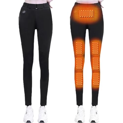 Heated Pants for Women, Heated Leggings Women, Heated Snow Hiking Pants, Winter Softshell Outdoor Trousers