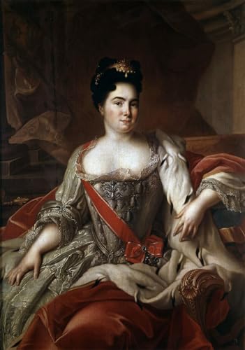 Poster Catherine Ière de Russie par Nattier 60x90cm décoration murale
