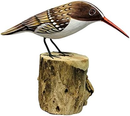 MyFamilyHouse Treecreeper Ornament Hand Carved Carving Figure Wooden Garden Bird Watcher Gift Garden Birds Fair Trade BRD-94