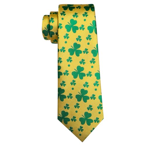 Image of Barry.Wang Fun Animal Ties for Men Designer Handkerchief Cufflink WOVEN Casual Necktie Set Festival