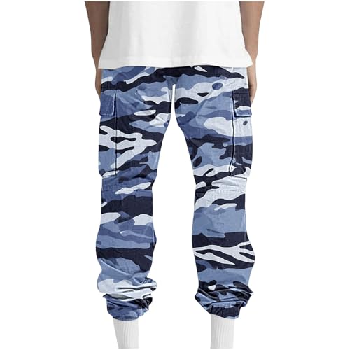 Dgoopd Cargo Joggers Men Lightweight Elastic Waist Pants Baggy Jogger Pants Outdoor Hiking Pants Athletic Pants with Pockets2