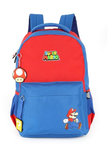 Luxcel, Mochila Escolar Juvenil Personagem Super Mário Original Cor:Azul