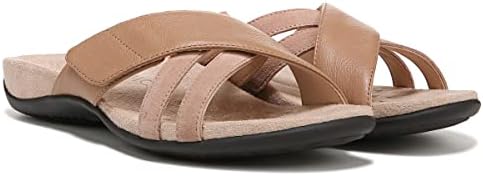 Vionic Women's Rest Zarie Slide Sandals- Supportive Sandals and Indoor/Outdoor Slip Ons That Includes an Orthotic Insole and Cushioned Outsole for Arch Support, Macaroon 10 Wide | Image 1