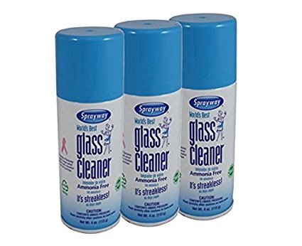 Sprayway S50 Glass Cleaner - 4 oz Can - Pack of 3