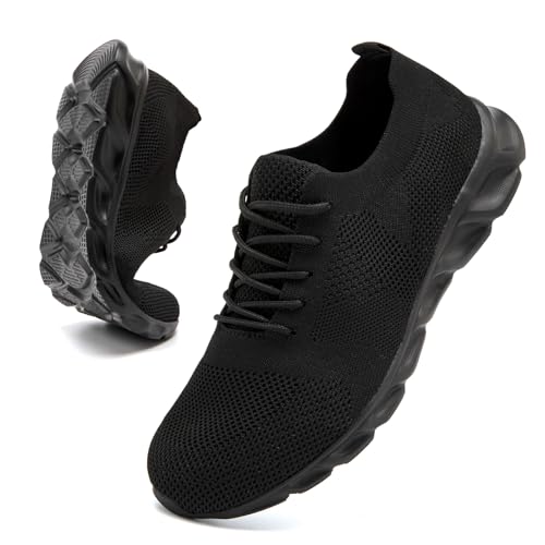 Mens Tennis Shoes Running Walking Gym Workout Athletic Non Slip Athletic Fashion Sneakers Lightweight Breathable Sport Jogging Hiking Casual Shoes