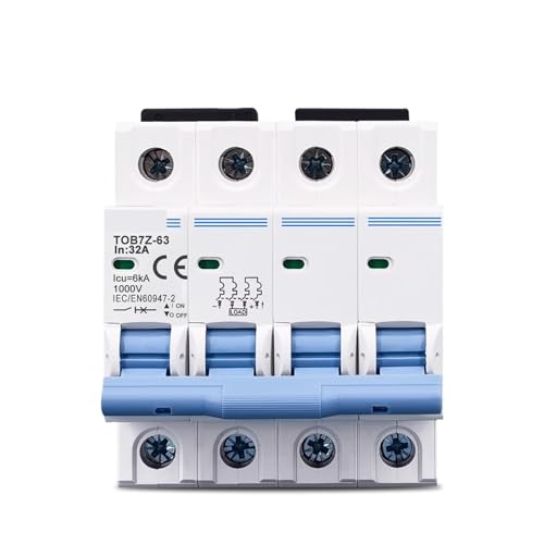 Disjoncteur photovoltaïque 4P DC 1000V mini interrupteur automatique 3A pour panneau solaire