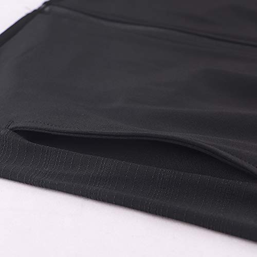 Men Zipper Running Hoodies Sport Jackets Fitness Gym Shirt Sports Top Color Black Size S - Image 6