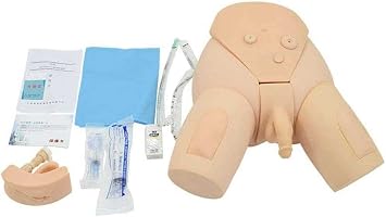 KENNIX Male and Female Manikin Urinary Catheterization Model Nursing Practice Simulator Interchangeable Mannequin for Nursing Medical Training