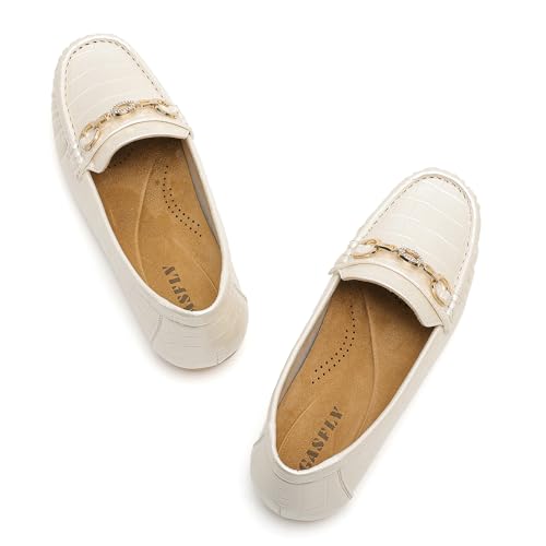 Image of Women's Business Loafers Work Casual Flats Shoes Lightweight Penny PU Leather Slip On Walking Shoes