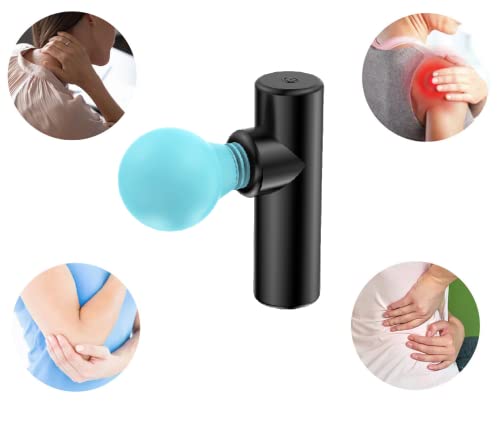 Gajoin Vibrating Massager For Woman Pleasure Massager For Powerful Personal Mini Portable Small Wand Massage Tool 8 Speeds Rechargeable Massager For Foot Neck Shoulder Back As Gift For Her Blue Head #TOP3