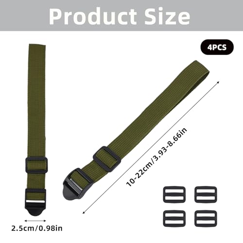 Sangle de sac à dos trop courte solution rallonge réglable 4pcs - 2
