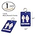 Lucky Line - Unisex Restroom Pass Key Tag, Plastic with Split Key Ring Keychain Identifier for Restaurant, Office, Gas Station, 1 Per Pack (53201)