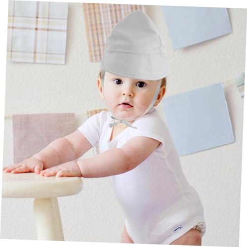 FRCOLOR Adjustable Boy Girl Sun Hat Breathable Boy Girl Fisherman Cap for Boys Girls Lightweight Uv Bucket Hat for Travel Beach Outdoor Activities and Vacations Grey4