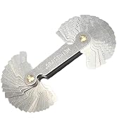 Thread Pitch Gauges Measure Tool Set,Stainless Steel Thread Gauges, Metric & Imperial Screw Gauge...