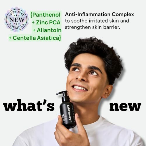 Image of Detan Face Wash for Men - 1% Glycolic Acid + 5% Lactic Acid + 1% Panthenol (Vitamin B5) - Tan Removal Face Wash for Brightening, Oil Control, Deep Cleansing & Skin Barrier Support - 100 ml