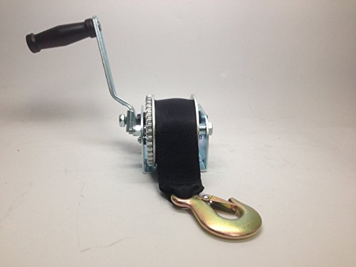 Winche para remolque de bote marino con correa de nailon 800 lbs miniatura 1