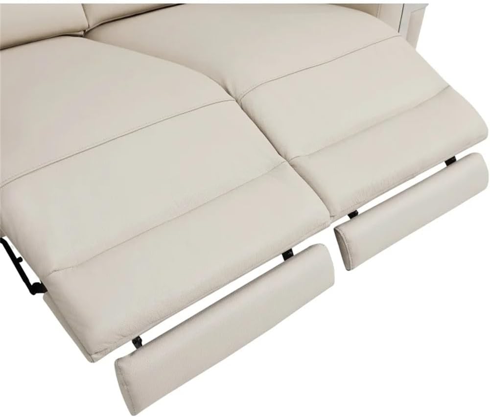 Top Grain Leather Loveseat with Power Recliner for Indoor Living Room Furniture