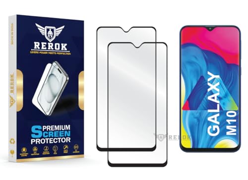Image of Gorilla Tempered Glass Screen Protector Compatible with Samsung Galaxy M10 [Pack of 2] | Edge-to-Edge, Bubble-Free, Case Friendly, Easy Installation Kit