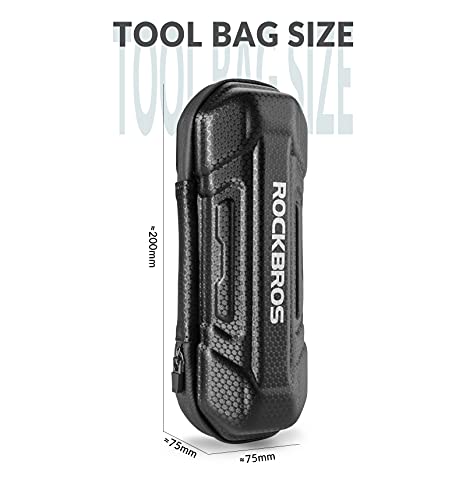 ROCKBROS Bicycle Accessories Organizer Bag Travel Portable Bicycle Bag Multifunctional Bag for Repair Tools, Mini Pump Black - Image 3