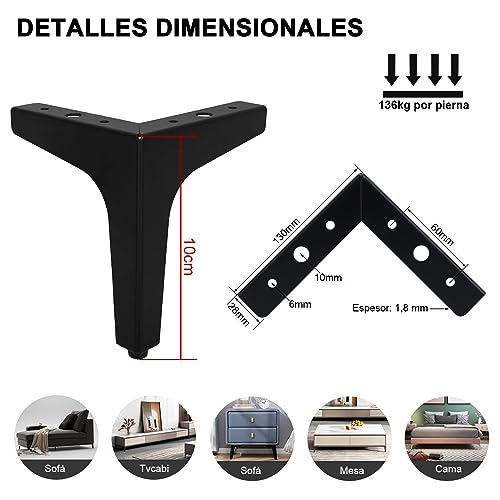 Review de Patas para sofas para comprar hoy. 9 Imagen adicional