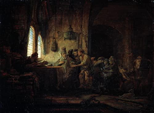 La parabole des ouvriers de la vigne de Rembrandt Toile 60x90cm décoration intérieure
