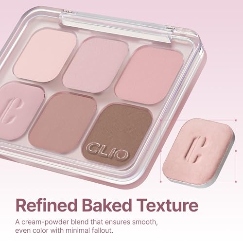 Image of CLIO Muse Master Eyeshadow Palette, Korean Royal Heritage Edition, Baked Cream Powder Formula, Soft Lilac Mauve 6-Color with Matte & Shimmer for Daily Makeup, Safe for Sensitive Eyes (04 LILAC TALK)