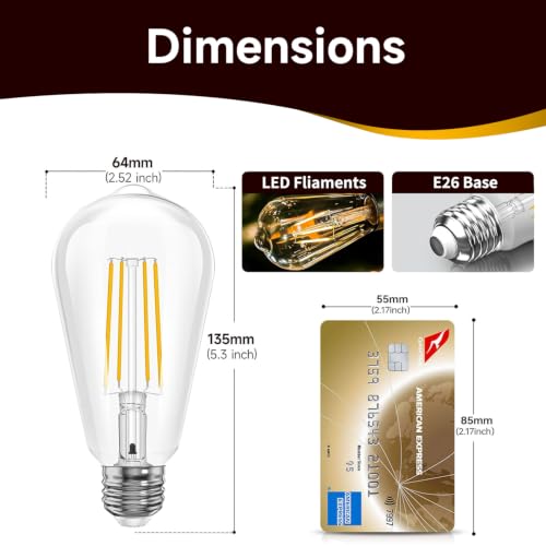 FUJIECO Dusk to Dawn Light Bulbs, 60W Equivalent, 3000K Warm White, 4 Pack by FUJIECO - Used condition - Image 5