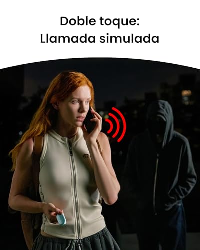 Alarma de Seguridad Personal SwitchBot llavero de autodefensa con sirena 130dB impermeable negro 7