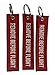 Rotary13B1 Remove Before Flight Key Chain - 3 Pack Red
