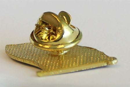 North Korea Die-struck Metal Lapel Pin with Butterfly Clasp Closure