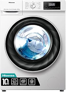 Hisense WDQY1014EVJM 60cm Freestanding 10 KG Front Load Washer Dryer - 1400 RPM - Pure Steam - PureJet - Pause and Add - Inverter Motor - White