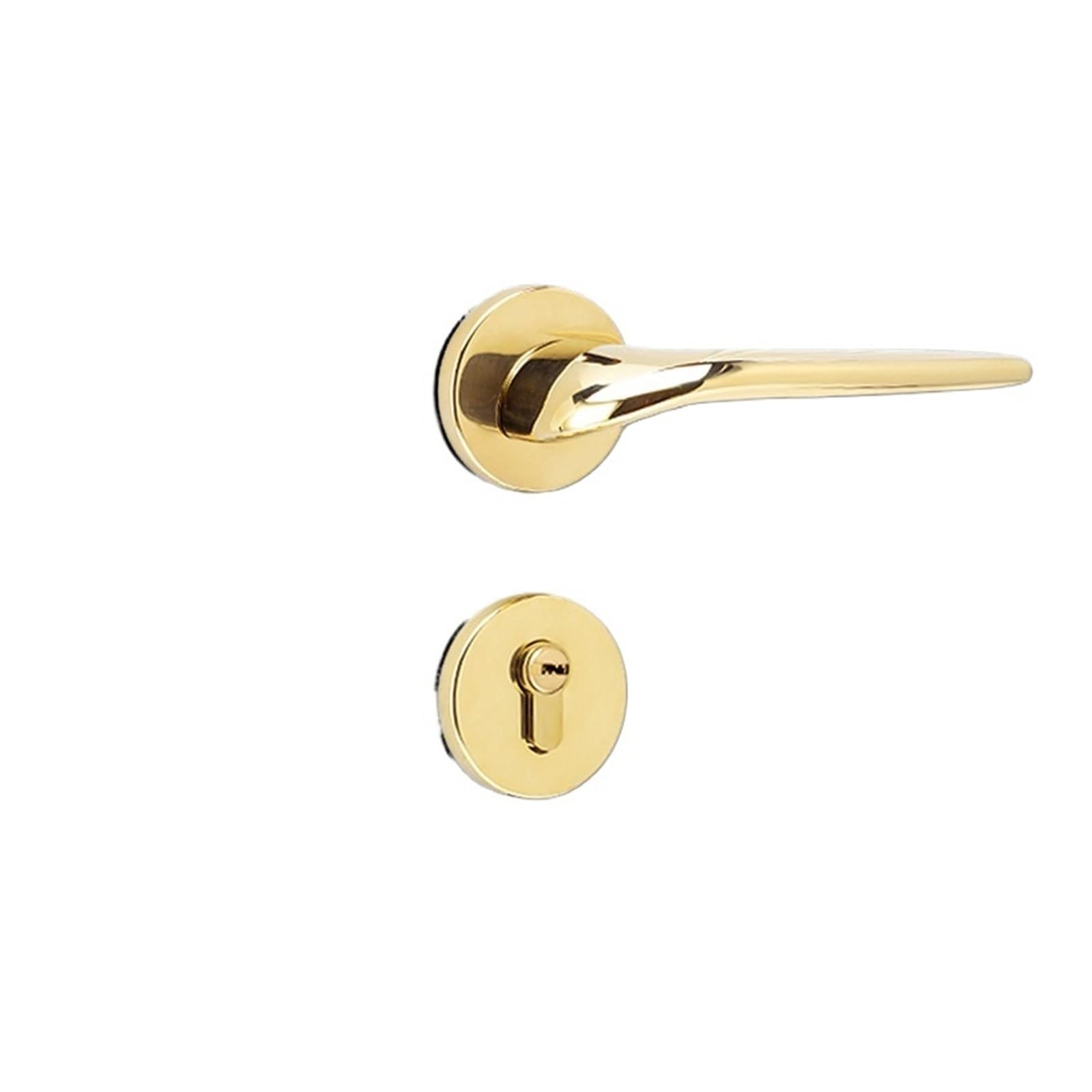NYRXRYTCA Black Indoor Bedroom Simple Door Lock zinc Alloy Magnetic Silent Wooden Door Lock Household Handle Lock Split Door Lock(Golden model)