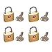 South Main Hardware 810106 TSA Approved Luggage Lock, Solid Brass, 3/4-Inch Wide Body, 4-Pack, Solid Brass