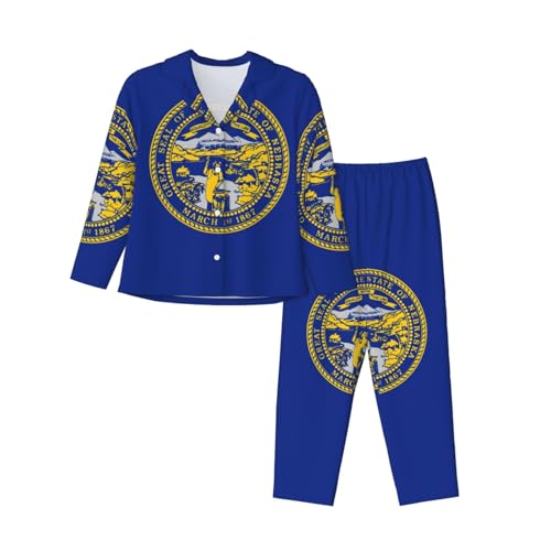 Pyjama Nebraska femme ensemble de nuit imprimé pour vos soirées cocooning