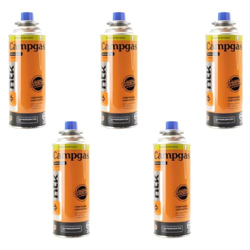 Kit 5 Refil Maçarico 227g Lata Cartucho Fogareiro
