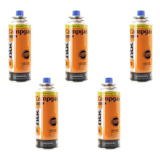 Kit 5 Refil Maçarico 227g Lata Cartucho Fogareiro