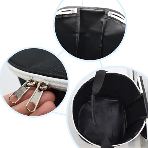 TUYUU Hockey Puck Bag,Equipment Carrying Bag For Hockey Pucks Balls,Hockey Puck Carrier Holding up to 50 Pucks,Black Hockey Gifts For Boys Men,Hockey Accessories Bag.