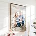 MRC Wood Products Custom Printed Portrait – Personalized Photo Artwork on Canvas Textured Board – 4 Size Options & 2 Frame Choices