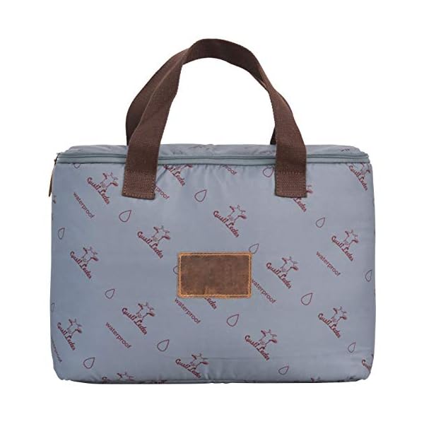 Gusti Kameratasche Leder - Cameron 17" Inlay Fototasche Spiegelreflex Tascheninlay Tascheneinsatz Größe-L Grau – Bild 8