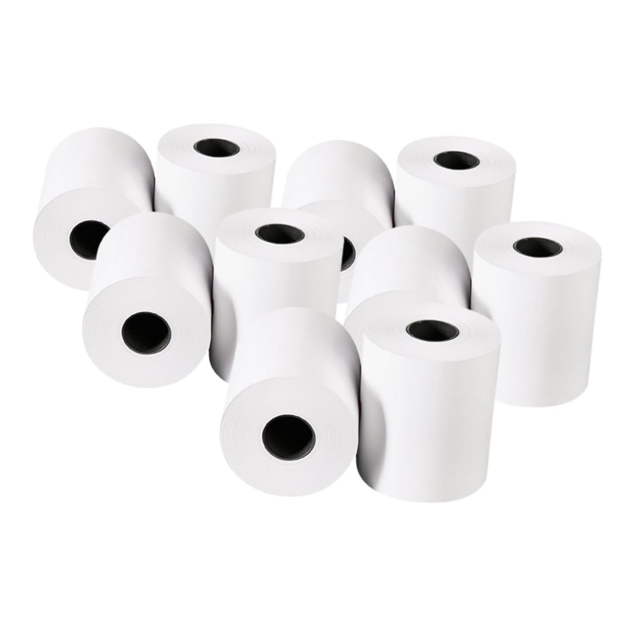 NUOBESTY 10rollos Papel Recibo Impresora Térmica Papel Adhesivo Etiquetas Supermercados