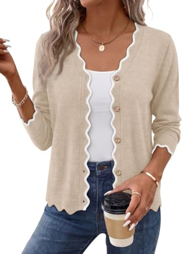 WIHOLL Cardigan for Women Sweaters Fall Outfits Fashion 2026 Trendy Clothes