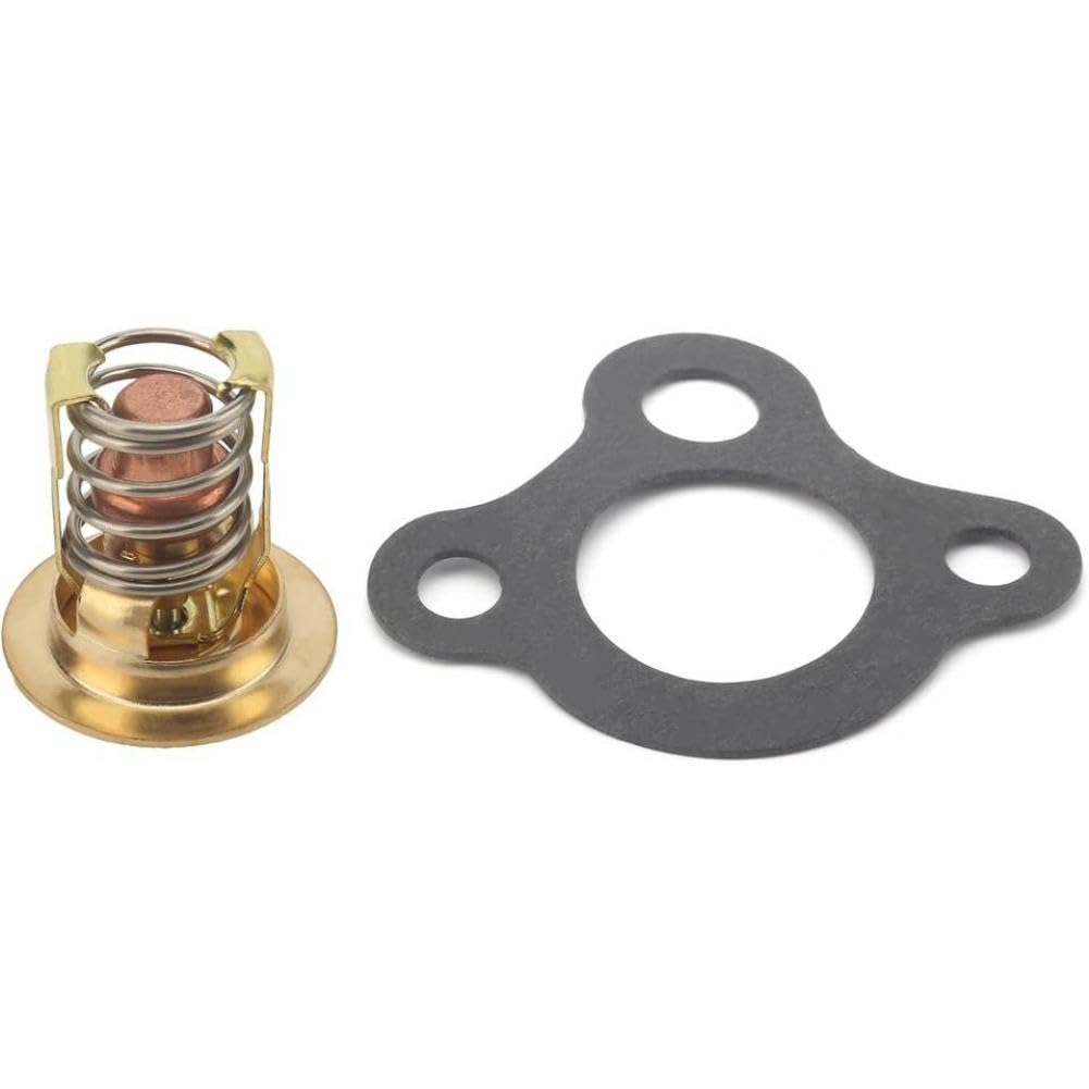 Thermostat Kit Compatible With MerCruiser V6 V8 4.3-8.2 L 165-488 2 4 BBL GM 2.5L 3.0L Stern Drives 807252Q5 59078T3 59078T4(MerCruiser 2.5L 3.0L)
