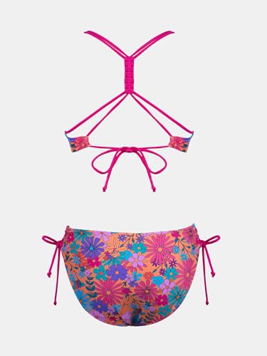 Image of CUPSHE Women's 2 Piece Bikini Set Back Braided Straps with Reversible Bottom
