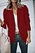 Blazer Jackets for Women Casual Blazers Open Front Long Sleeve Work Office Suit Jackets Business Suit Jackets Wine Red