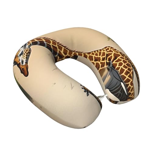 Almohada de espuma viscoelástica con diseño en U negra miniatura 2